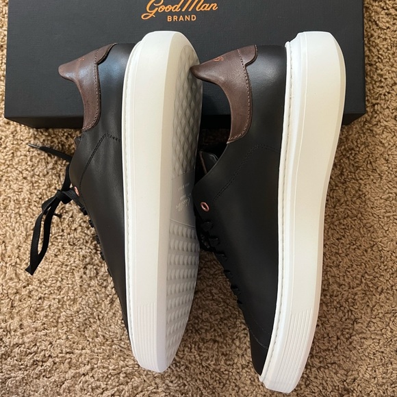 NIB Good Man Brand Legend London Black Mens Italian Leather Shoes Size 10 - Picture 9 of 10